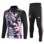 Ensemble Survetement Sweat Japon Dragon 24-25 Noir Y Rosa