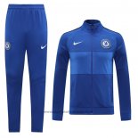 Ensemble Survetement Veste Chelsea 2020-2021 Bleu