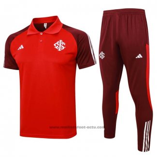 Conjunto Polo SC Internacional 24-25 Rouge