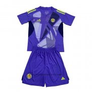 Maillot Ecosse Gardien Enfant 2024 Bleu