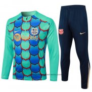 Ensemble Survetement Sweat FC Barcelone Enfant 24-25 Vert