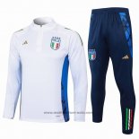 Ensemble Survetement Sweat Italie 24-25 Blanc