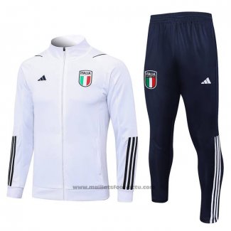 Ensemble Survetement Veste Italie Enfant 23-24 Blanc