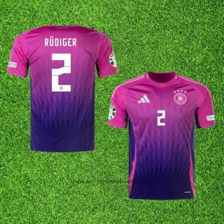 Maillot Allemagne Joueur Rudiger Exterieur 2024