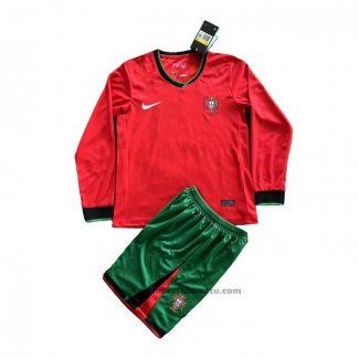 Maillot Portugal Domicile Manches Longues Enfant 2024