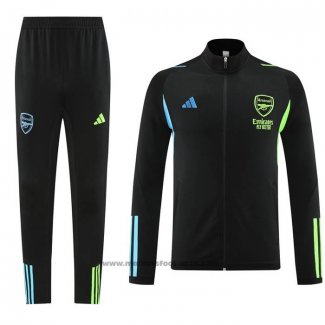 Ensemble Survetement Veste Arsenal 2023-2024 Noir