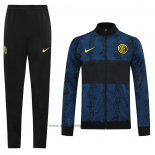 Ensemble Survetement Veste Inter Milan 2020-2021 Bleu