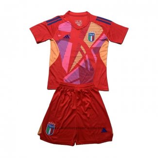 Maillot Italie Gardien Enfant 24-25 Rouge