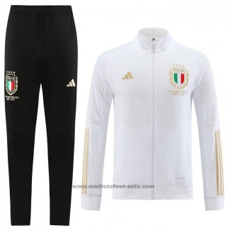 Ensemble Survetement Veste Italie 2023-24 Blanc