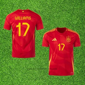 Maillot Espagne Joueur Williams Domicile 2024