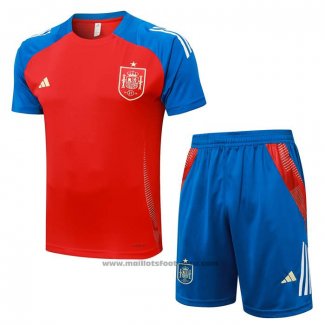 Ensemble Survetement Espagne Manche Courte 24-25 Rouge - Shorts