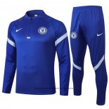 Ensemble Survetement Sweat Chelsea 2020-2021 Bleu