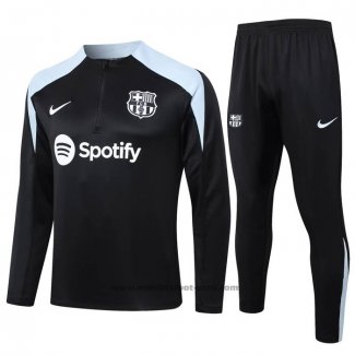 Ensemble Survetement Sweat FC Barcelone 24-25 Noir Y Gris