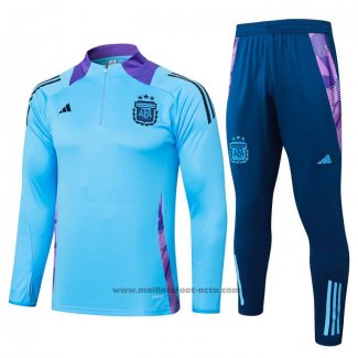 Ensemble Survetement Sweat Argentine 24-25 Bleu