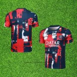 Maillot Entrainement Paris Saint-Germain 24-25 Bleu Y Rouge