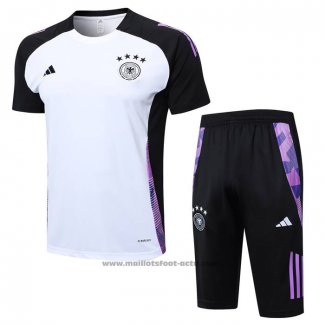 Ensemble Survetement Allemagne Manche Courte 24-25 Blanc - Shorts