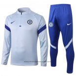 Ensemble Survetement Sweat Chelsea 2020-2021 Bleu