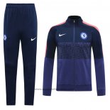 Ensemble Survetement Veste Chelsea 2020-2021 Bleu