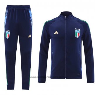 Ensemble Survetement Veste Italie 24-25 Bleu