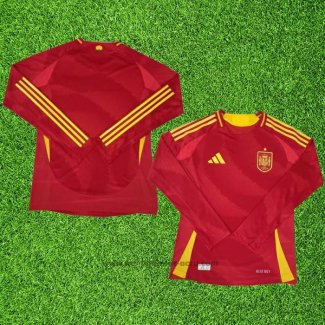 Maillot Espagne Domicile Manches Longues 2024