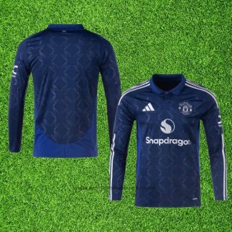 Maillot Manchester United Exterieur Manches Longues 24-25