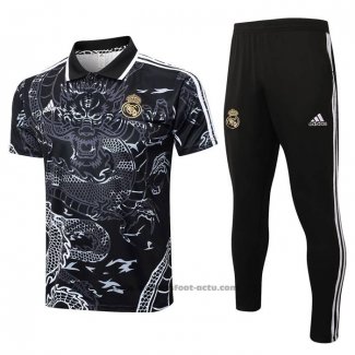 Conjunto Polo Real Madrid Dragon 24-25 Noir