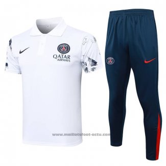 Conjunto Polo Paris Saint-Germain 24-25 Blanc