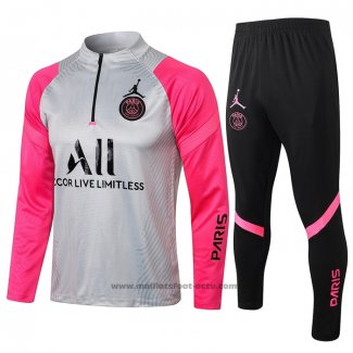 Ensemble Survetement Sweat Paris Saint-Germain Enfant 2021-2022 Gris