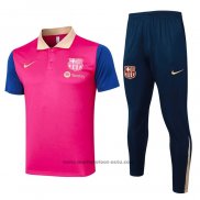 Conjunto Polo FC Barcelone 24-25 Rouge