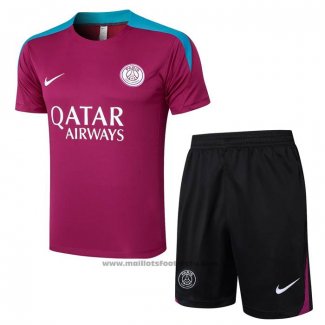 Ensemble Survetement Paris Saint-Germain Manche Courte 24-25 Purpura - Shorts