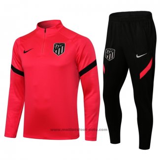 Ensemble Survetement Sweat Atletico Madrid 2021-2022 Rouge