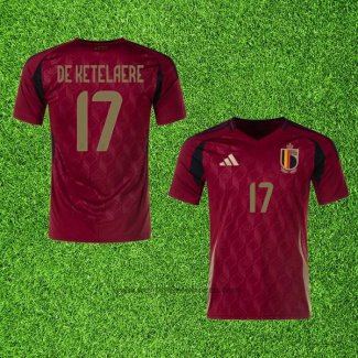 Maillot Belgique Joueur de Ketelaere Domicile 2024