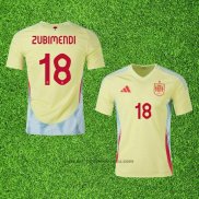 Maillot Espagne Joueur Zubimendi Exterieur 2024