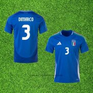 Maillot Italie Joueur Dimarco Domicile 24-25