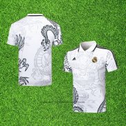 Maillot Polo Real Madrid Dragon 24-25 Blanc