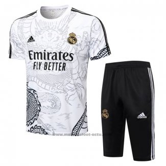 Ensemble Survetement Real Madrid Dragon Manche Courte 24-25 Blanc - Shorts