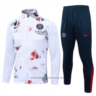 Ensemble Survetement Veste Paris Saint-Germain 24-25 Blanc