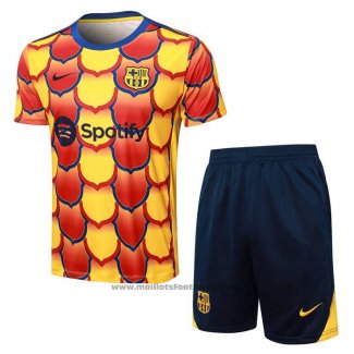 Ensemble Survetement FC Barcelone Manche Courte 24-25 Jaune - Shorts