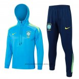 Ensemble Survetement Sweat Bresil 24-25 Bleu