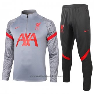 Ensemble Survetement Sweat Liverpool 2020-2021 Gris