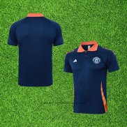 Maillot Polo Manchester United 24-25 Bleu