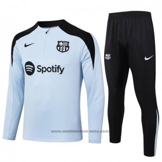 Ensemble Survetement Sweat FC Barcelone 24-25 Bleu Claro