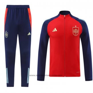 Ensemble Survetement Veste Espagne 24-25 Rouge